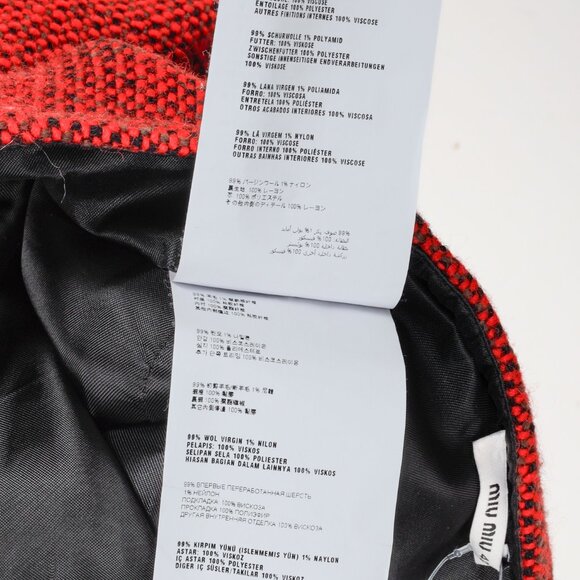 Miu Miu 2012 Checkered Wool Knit Mini Skirt - Picture 9 of 10